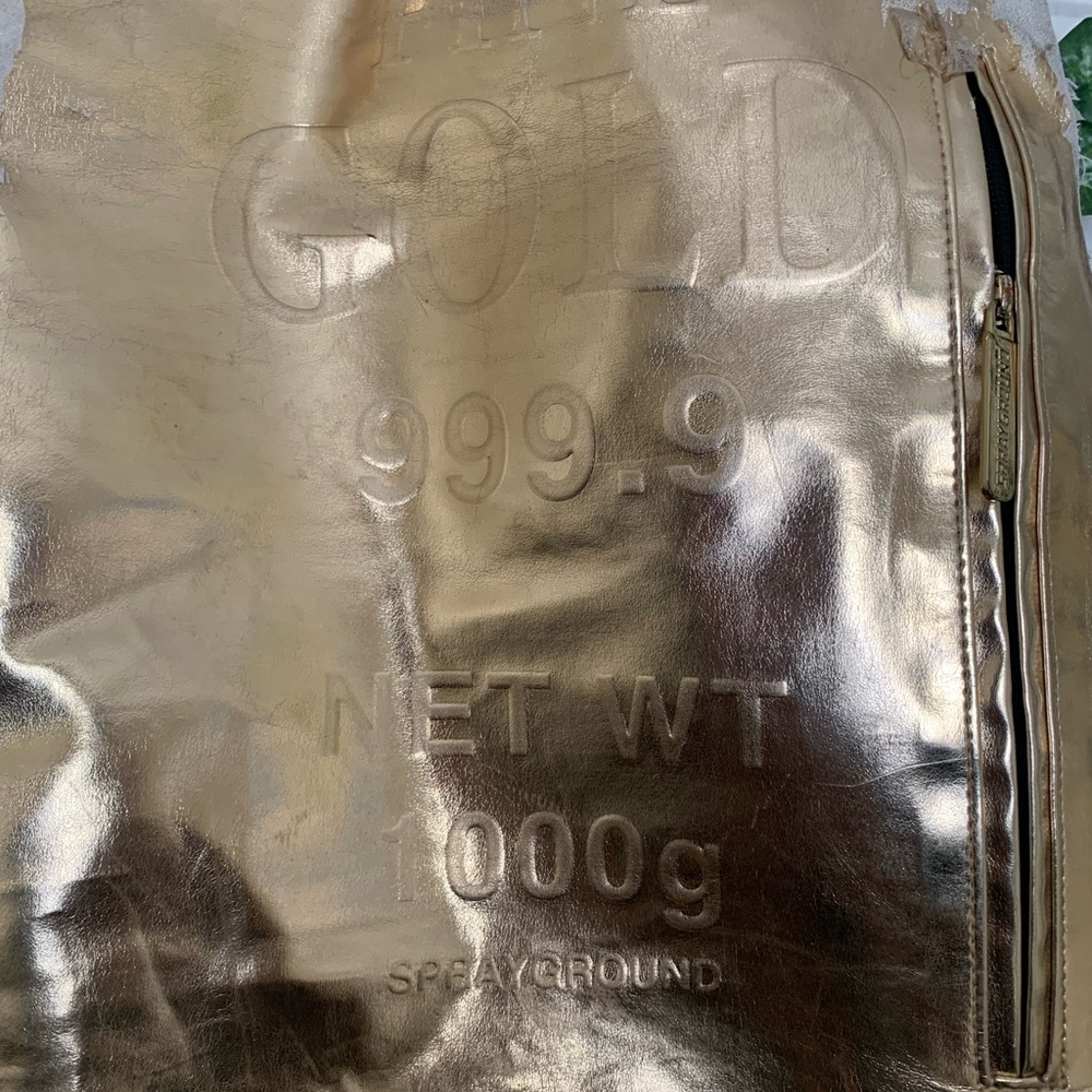 Sprayground Gold Bar Backpack - Picture 3 of 7